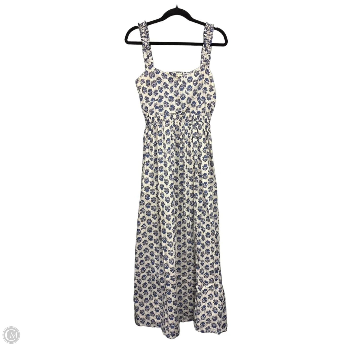 Dress Casual Maxi By En Creme In Blue & Cream, Size: M