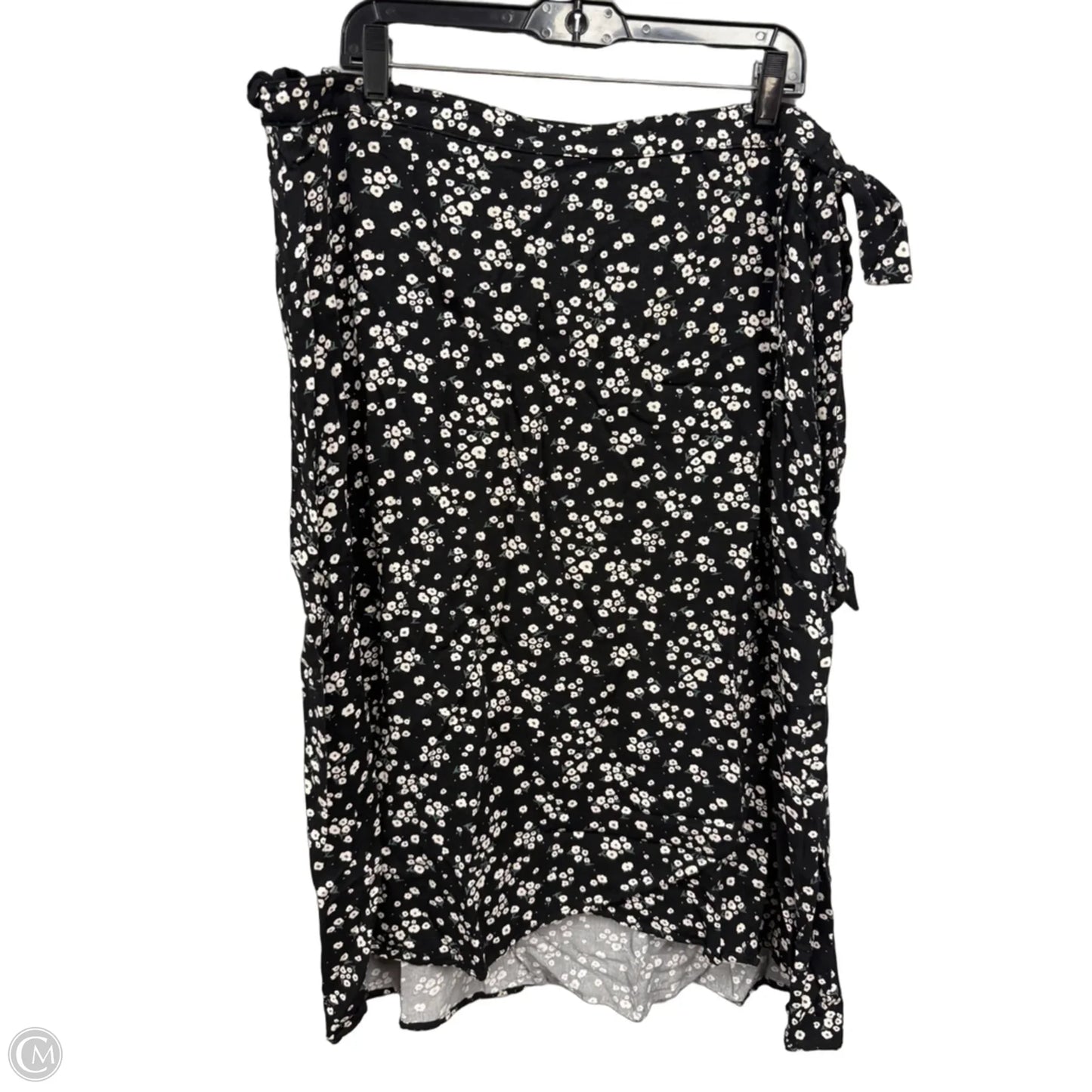 Skirt Midi By Clothes Mentor In Black & Cream, Size: Xxl