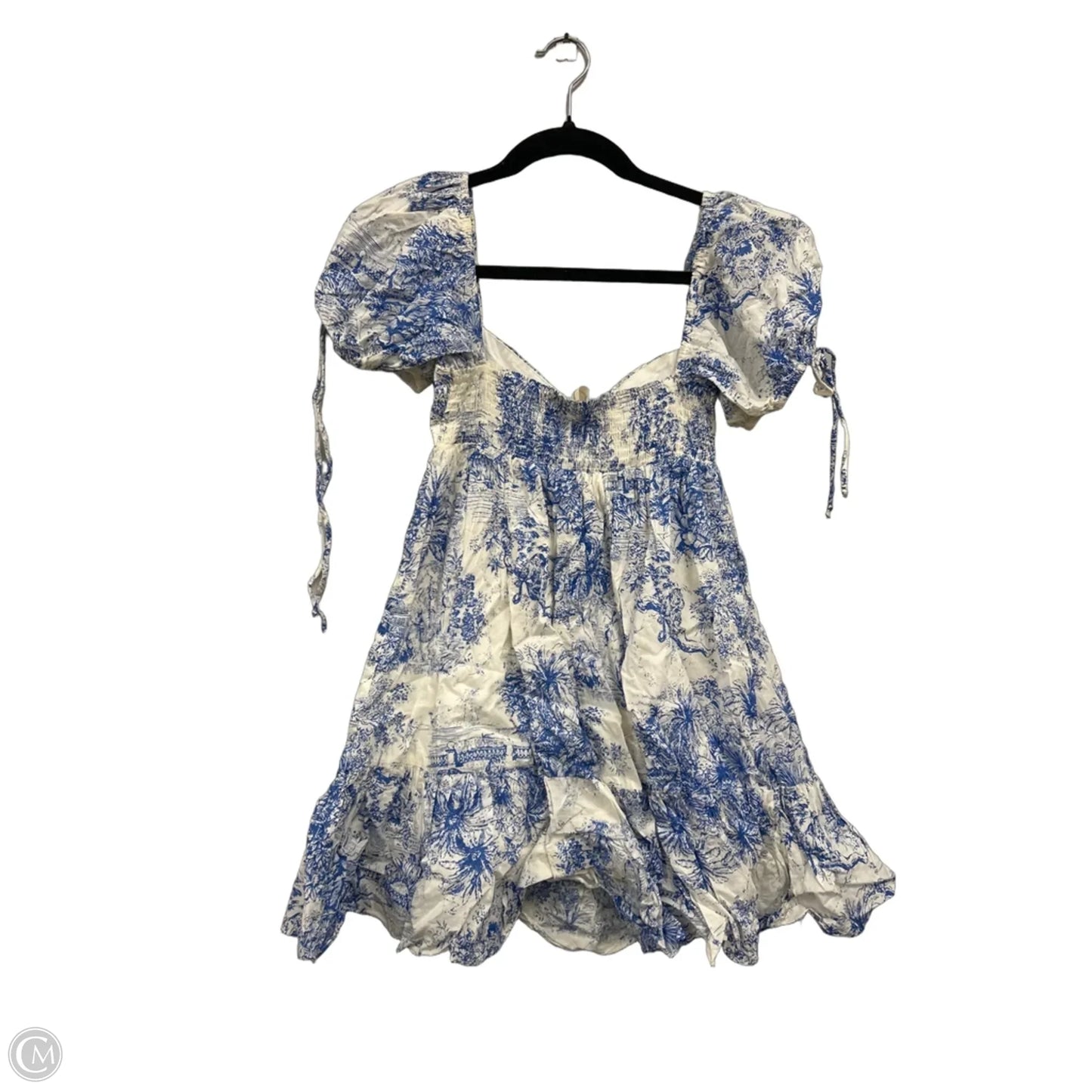Dress Casual Short By Impeccable Pig In Blue & White, Size: S