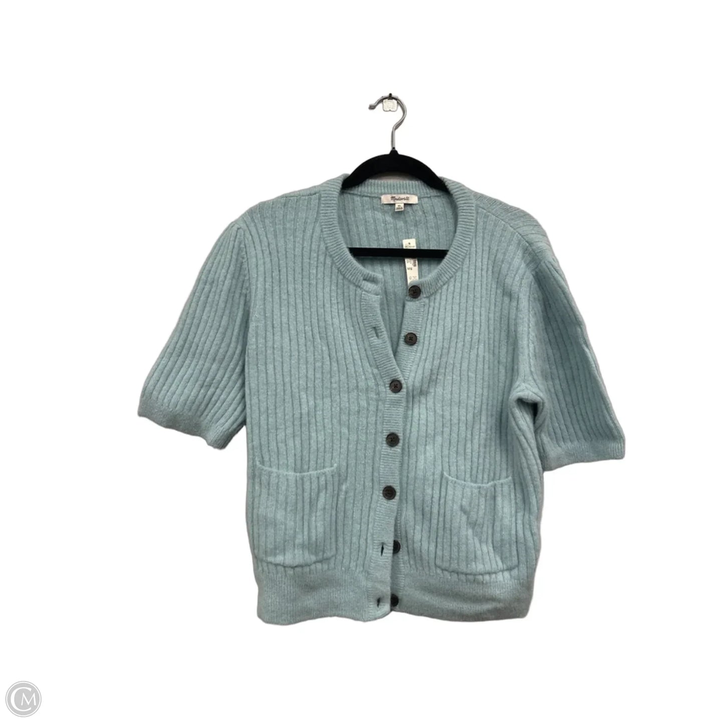 Sweater Short Sleeve By Madewell In Blue, Size: Xl