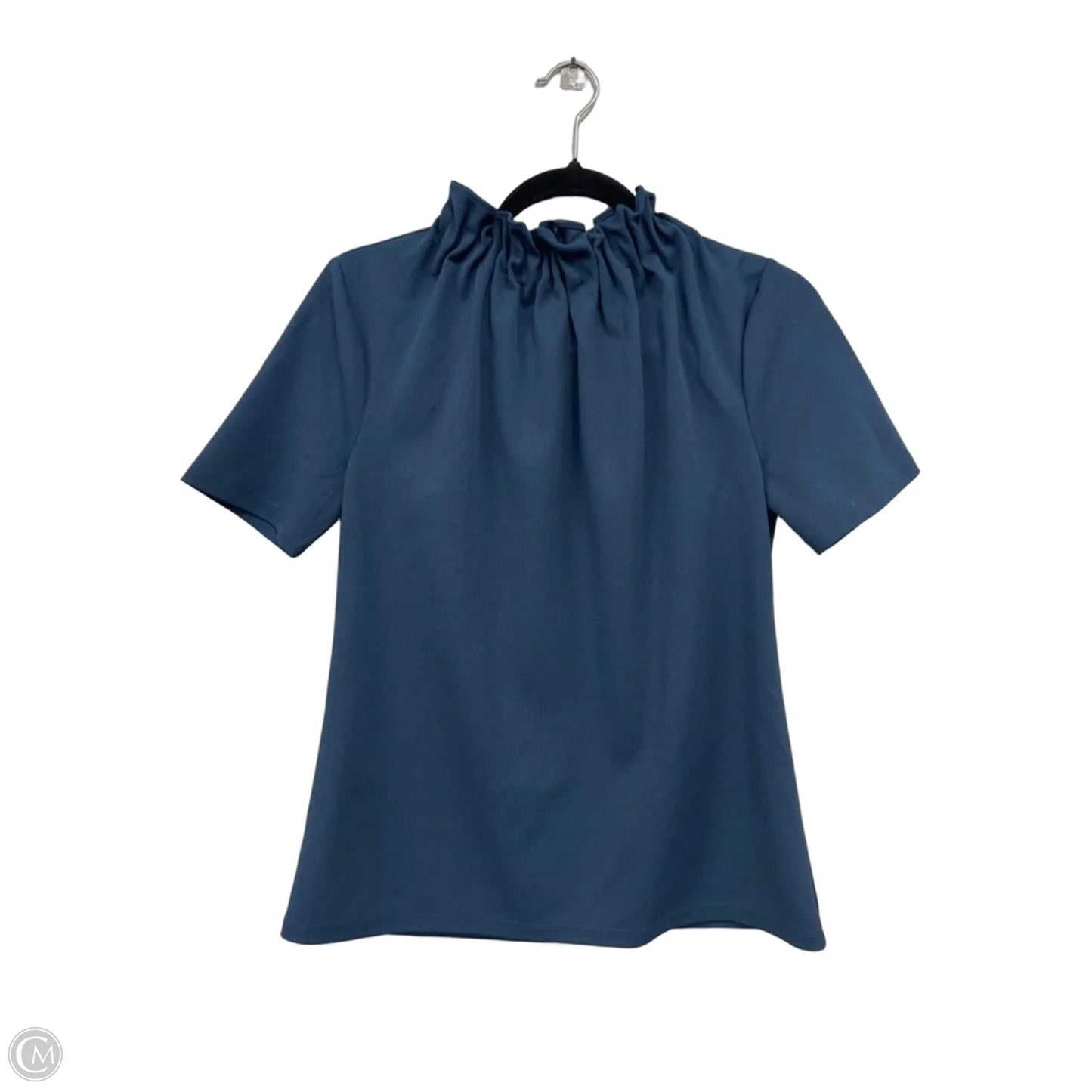 Top Short Sleeve By Ann Taylor In Teal, Size: S