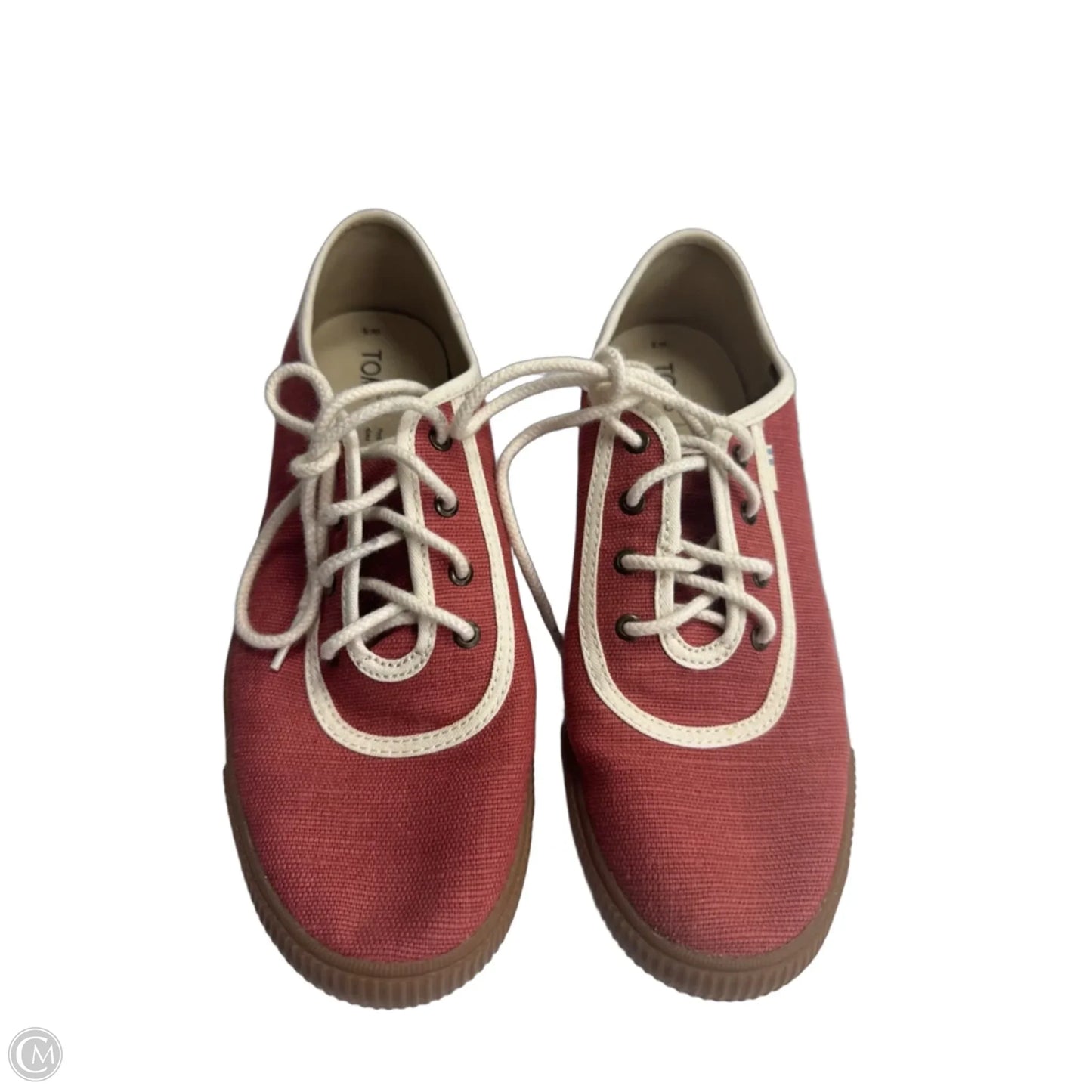 Shoes Sneakers By Toms In Cream & Orange, Size: 8