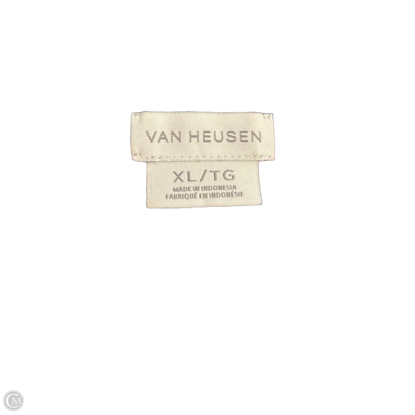 Top 3/4 Sleeve By Van Heusen In Blue & Orange, Size: Xl