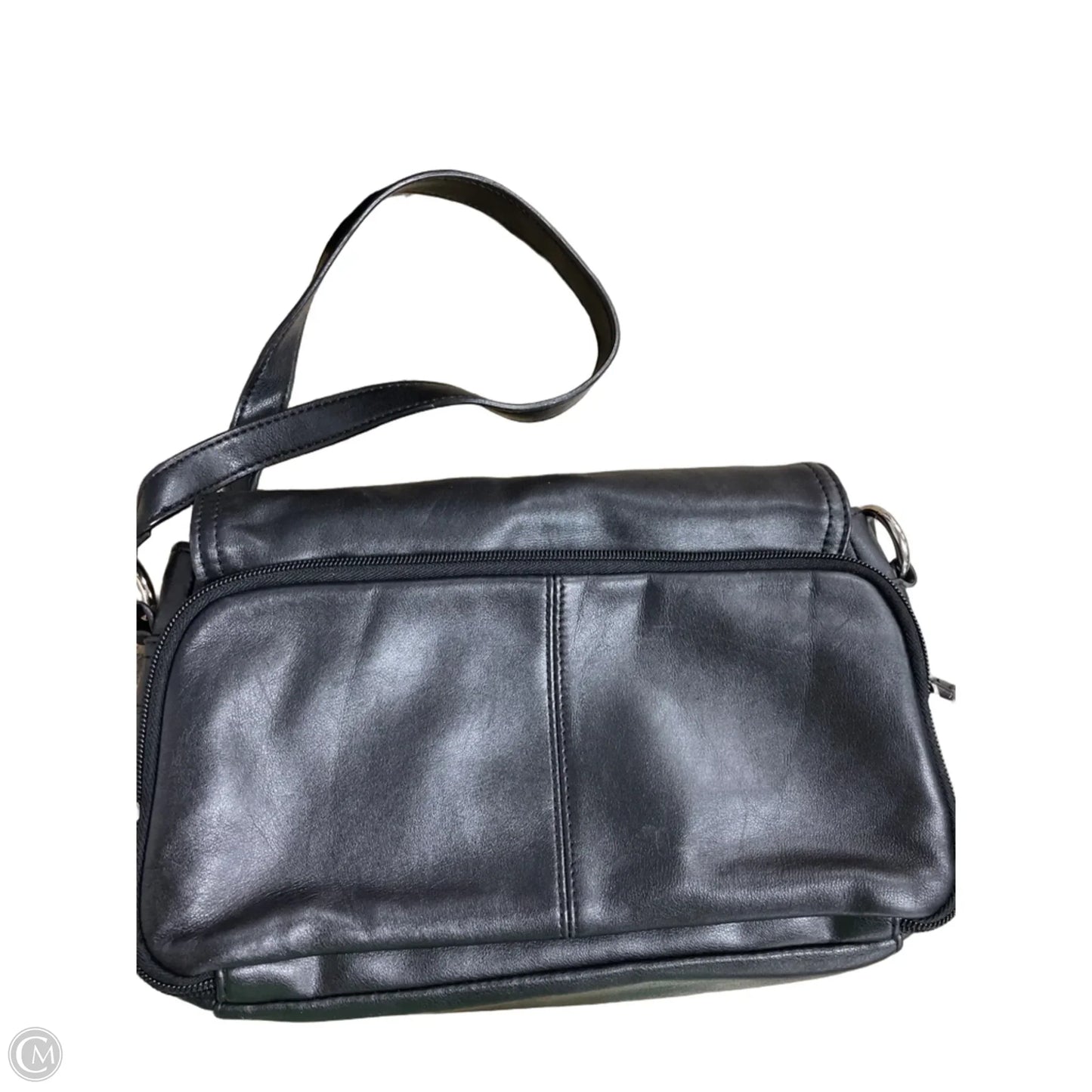 Crossbody Leather By Madison, Size: Medium