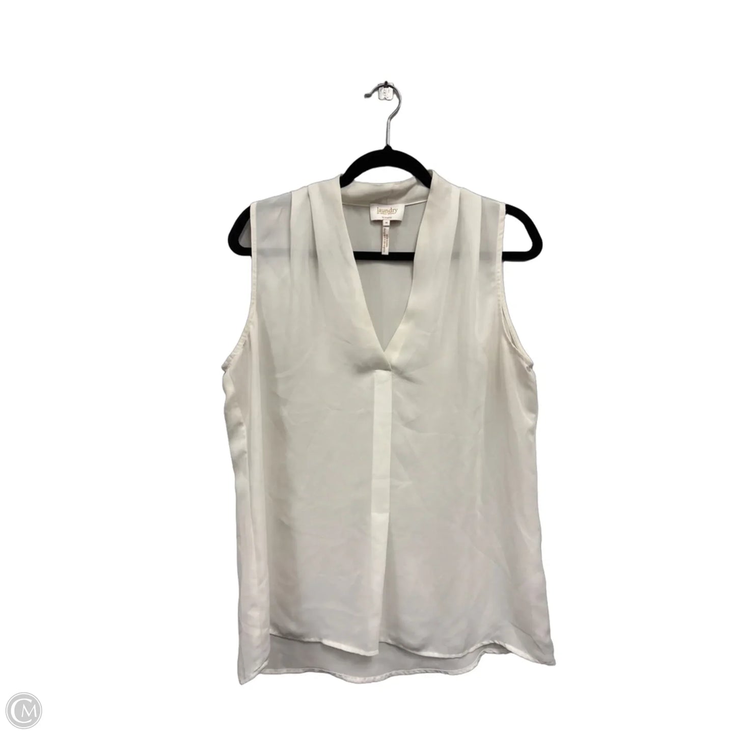 Blouse Sleeveless By Laundry In Cream, Size: M