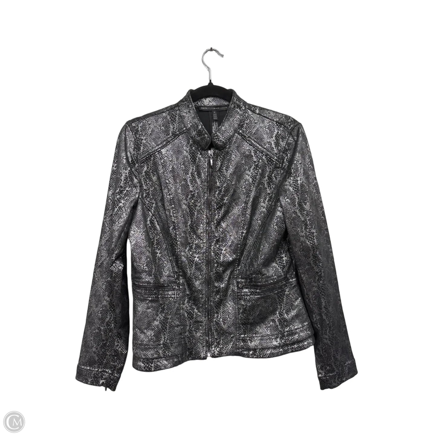 Jacket Other By White House Black Market In Black & Silver, Size: 12