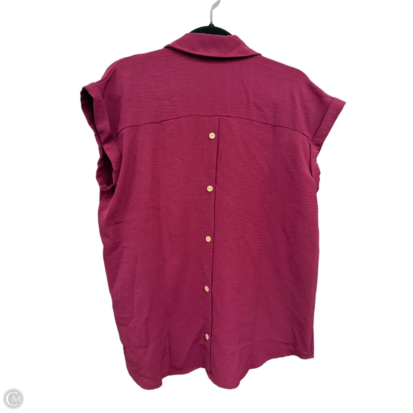 Top Short Sleeve By Fortune & Ivy In Pink, Size: L