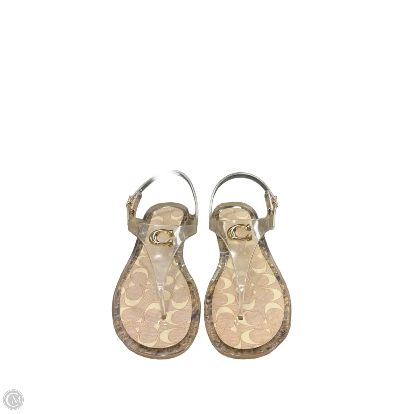 Sandals Designer By Coach In Clear, Size: 8
