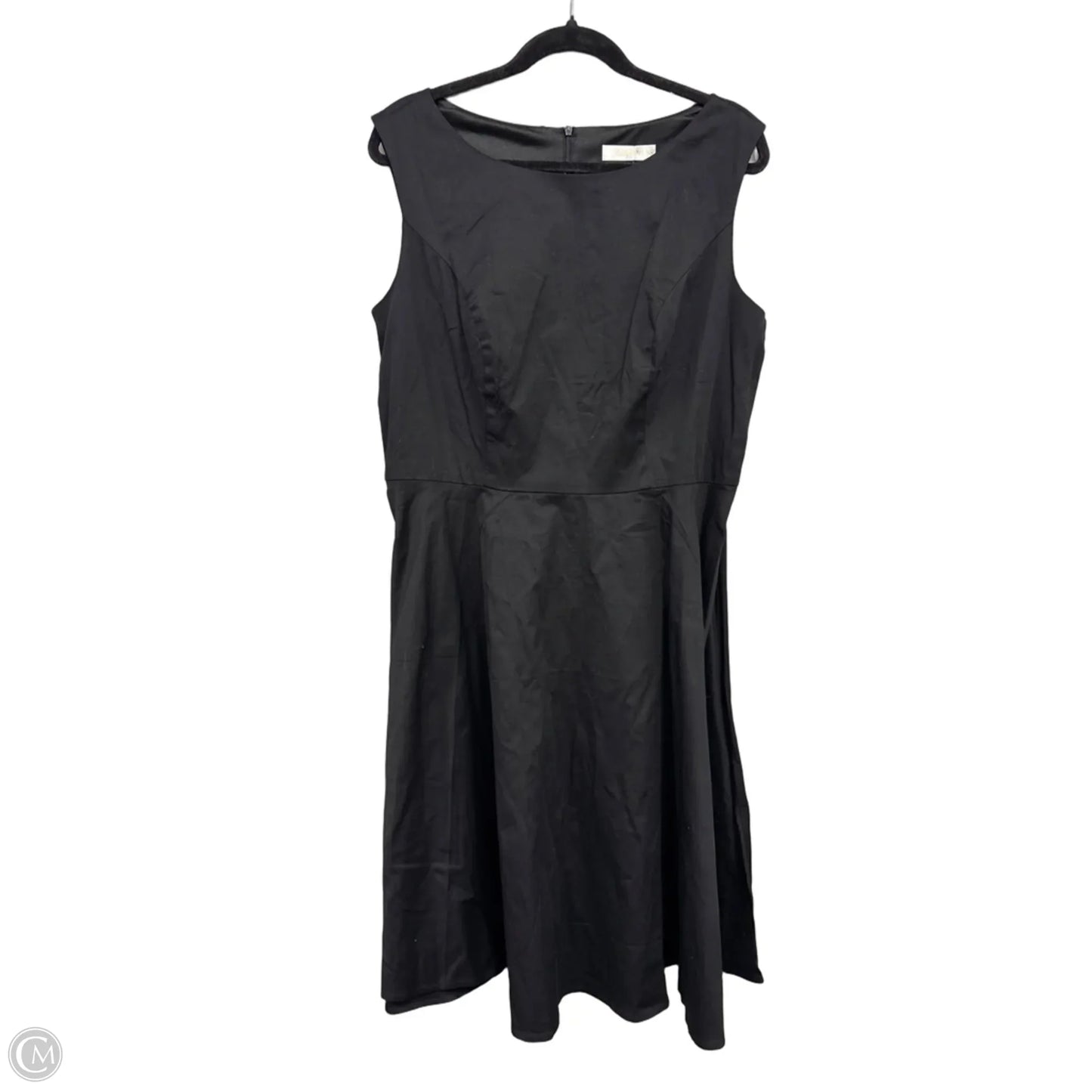 Dress Casual Midi By Clothes Mentor In Black, Size: 2x