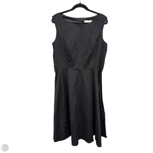 Dress Casual Midi By Clothes Mentor In Black, Size: 2x