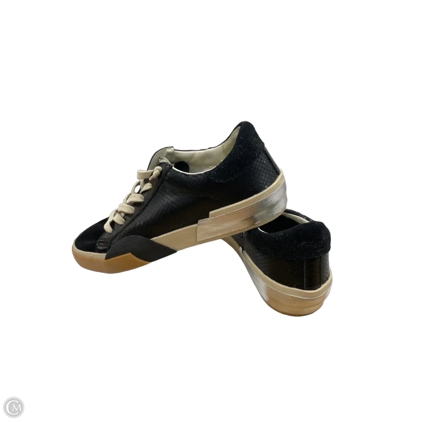 Shoes Sneakers By Dolce Vita In Black & Silver, Size: 8