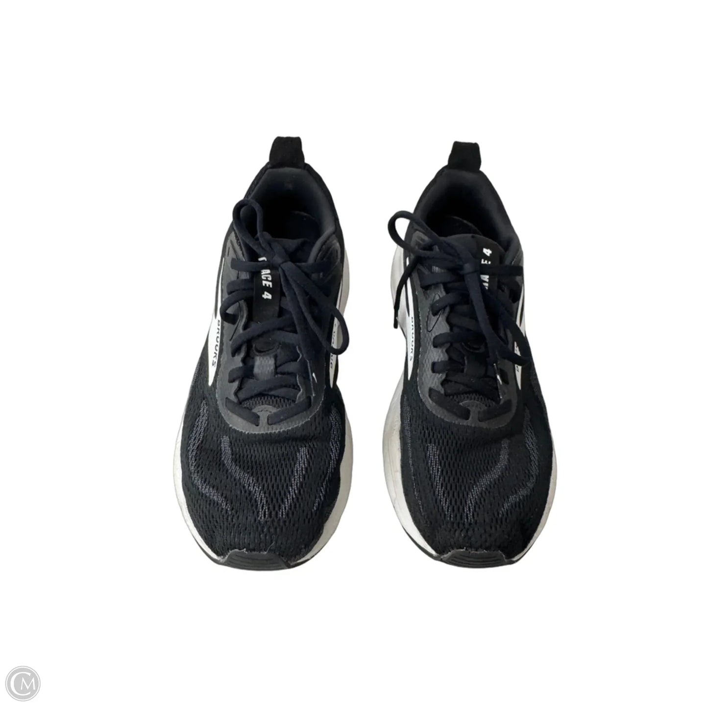 Shoes Athletic By Brooks In Black & White, Size: 7.5