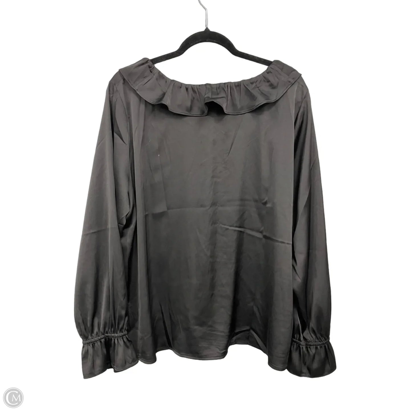 Blouse Long Sleeve By Talbots In Black, Size: Xl