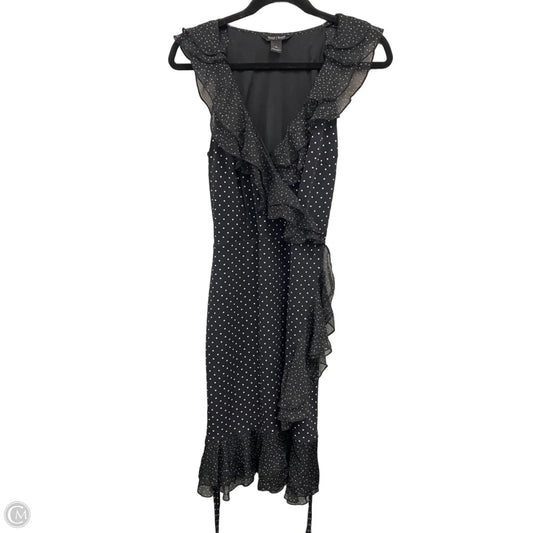 Dress Casual Midi By White House Black Market In Black & White, Size: 10