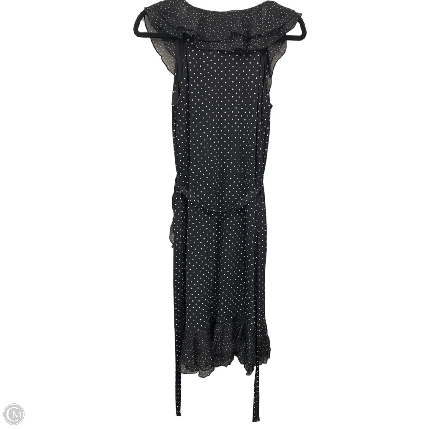 Dress Casual Midi By White House Black Market In Black & White, Size: 10