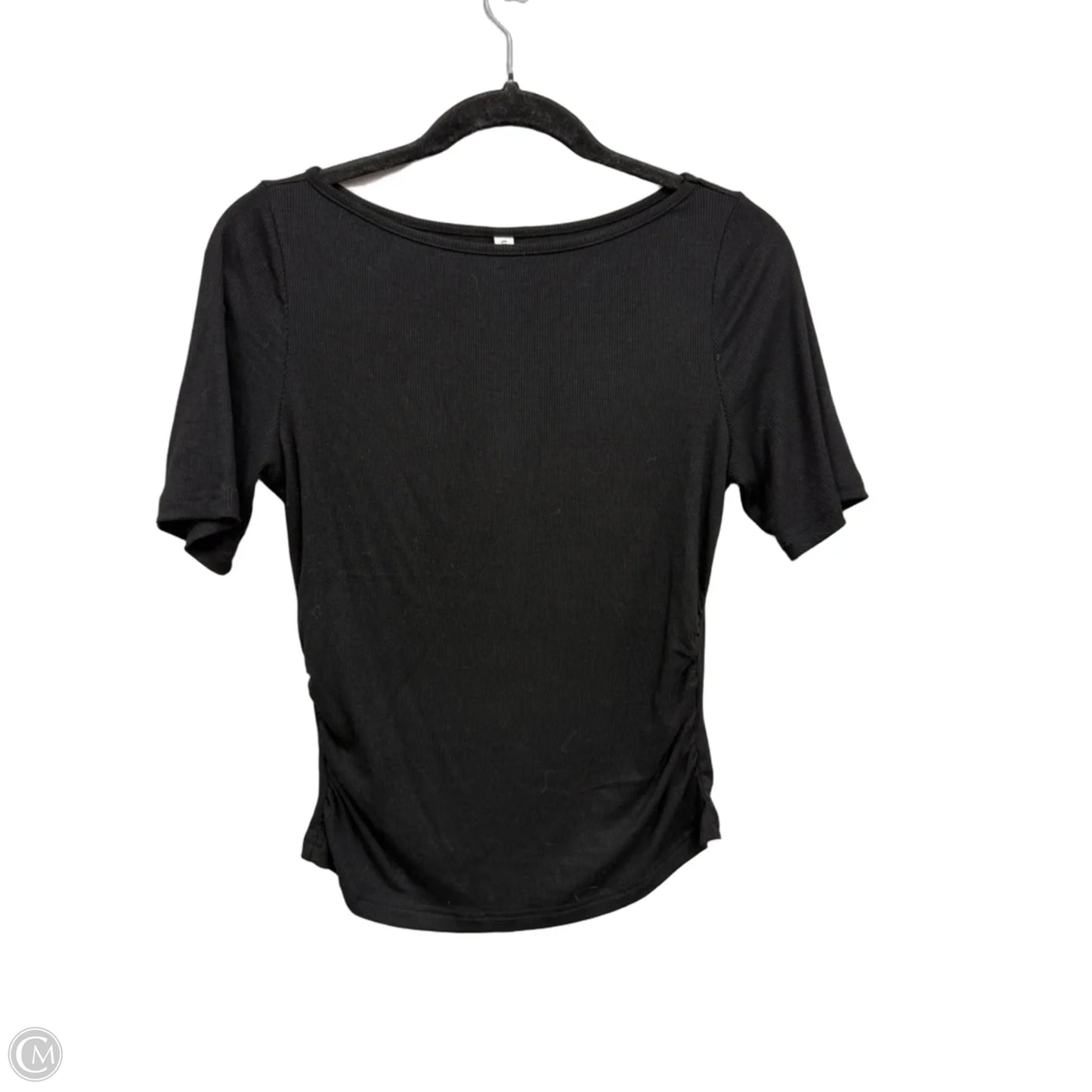 Top Short Sleeve Basic By Prettygarden In Black, Size: M