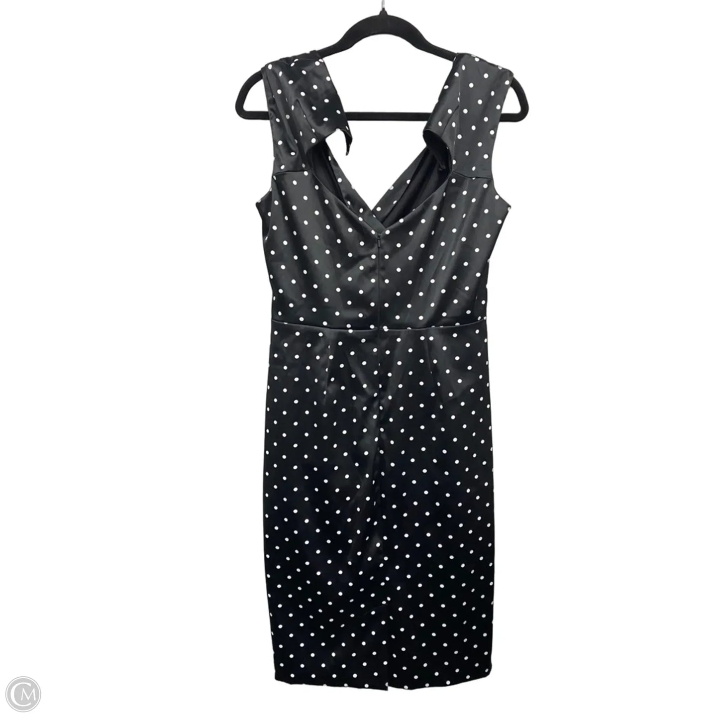 Dress Casual Midi By Debut In Black & White, Size: 12