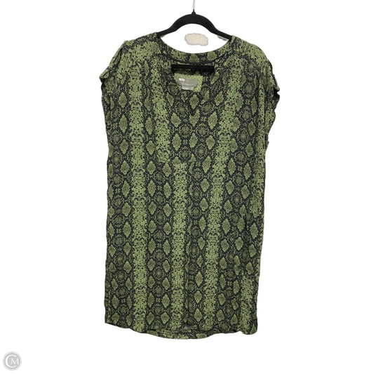 Dress Casual Short By Anthropologie In Black & Green, Size: L