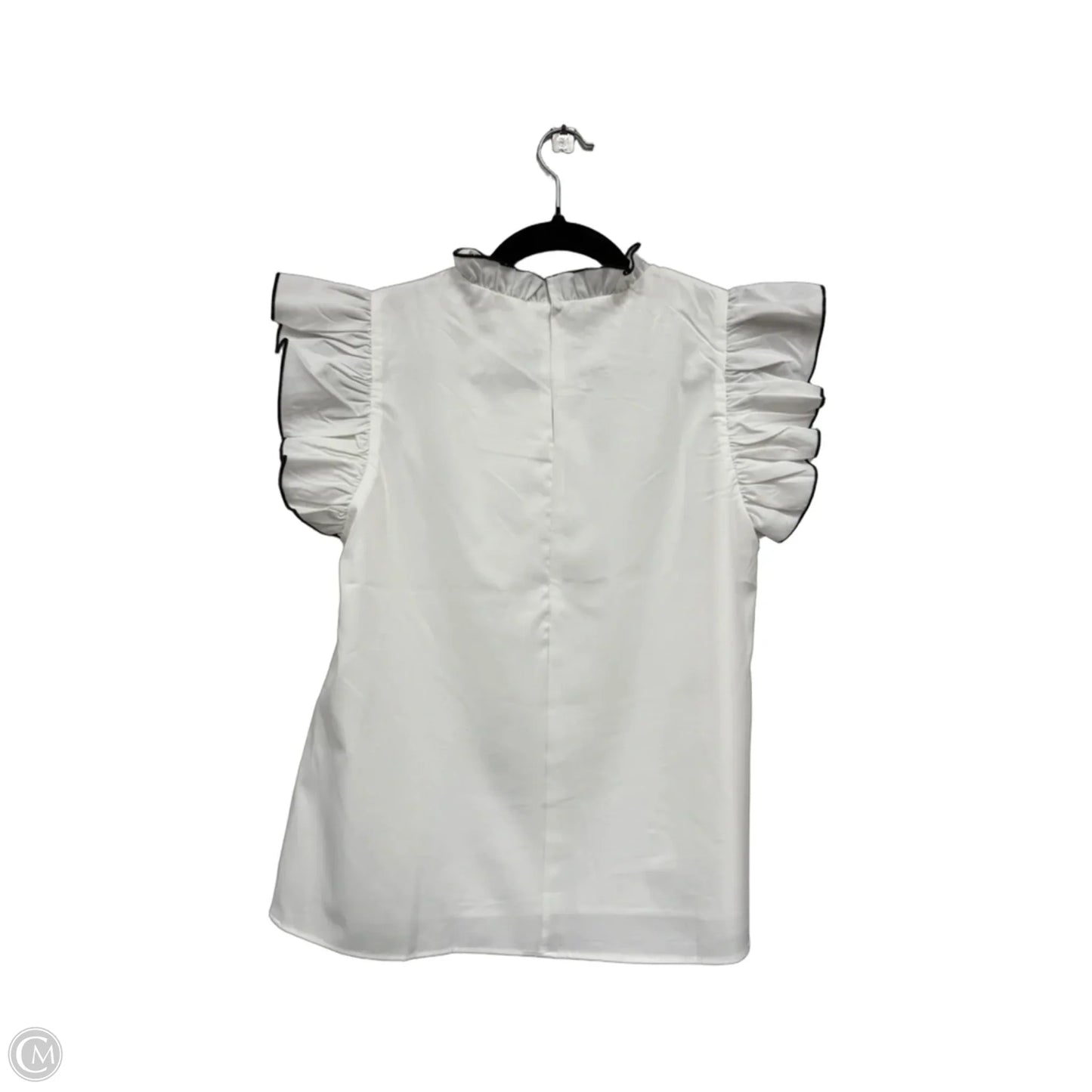 Top Short Sleeve By Tcec In Black & Cream, Size: M