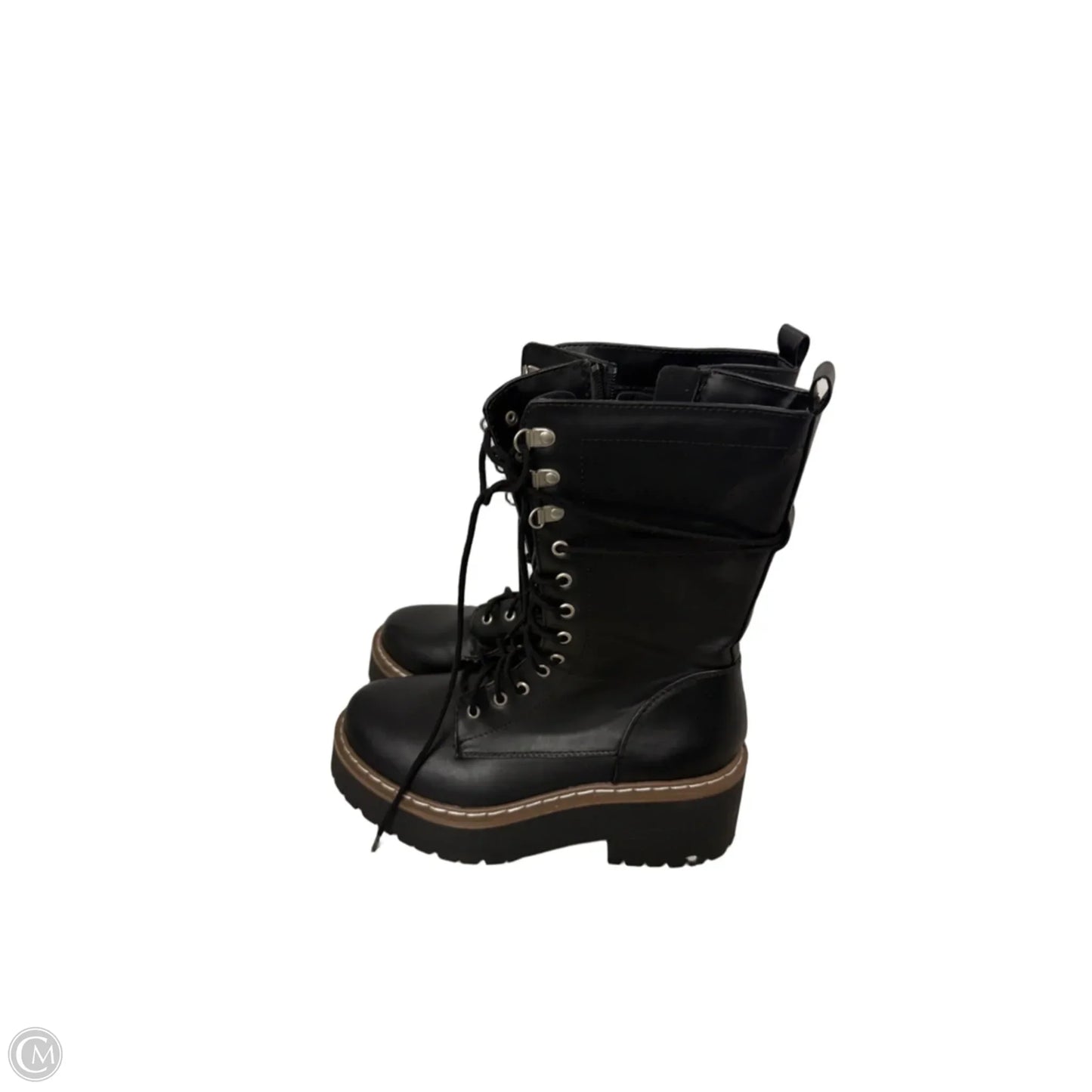 Boots Combat By Soda In Black, Size: 8.5