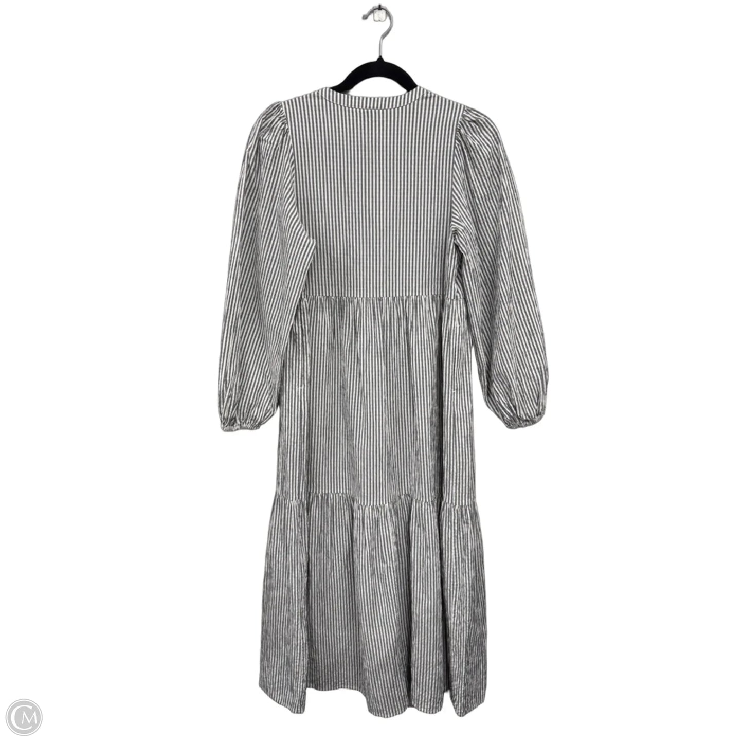 Dress Casual Midi By A New Day In Cream & Grey, Size: S