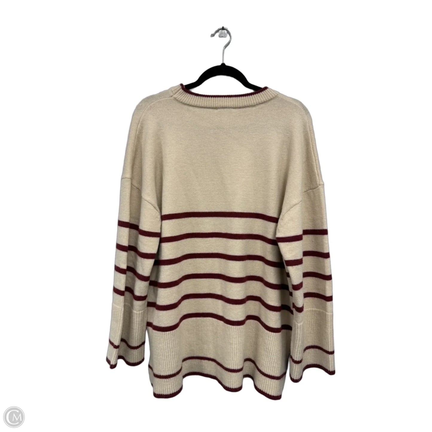 Sweater By Anniewear In Red & Tan, Size: Xl