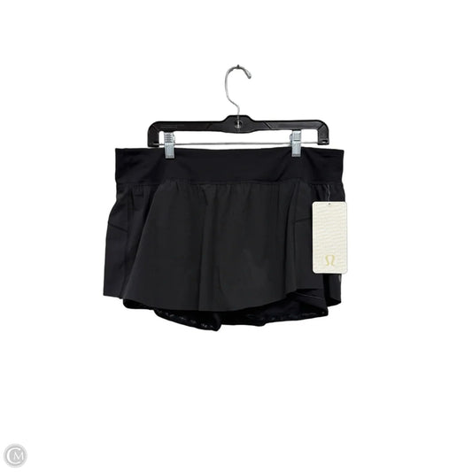 Athletic Skort By Lululemon In Black, Size: 12