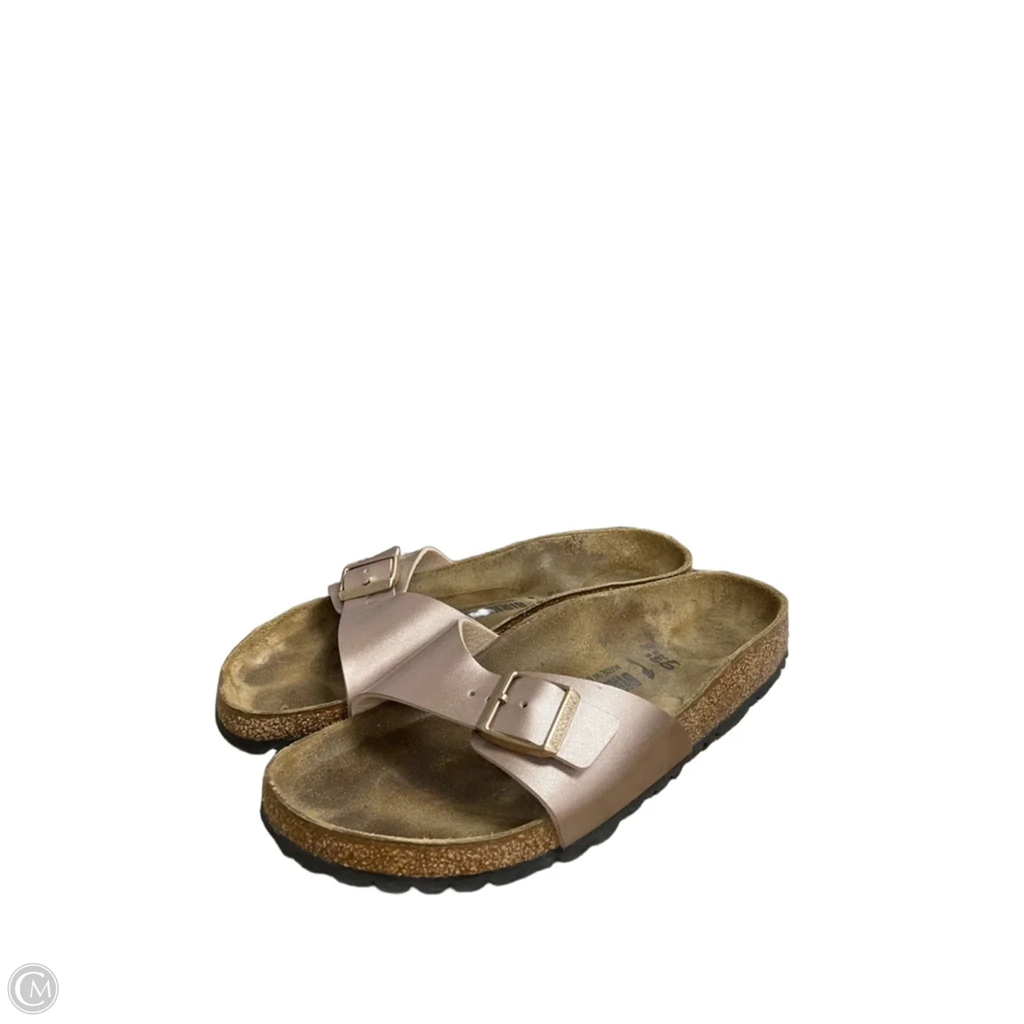 Sandals Flats By Birkenstock In Rose Gold, Size: 9