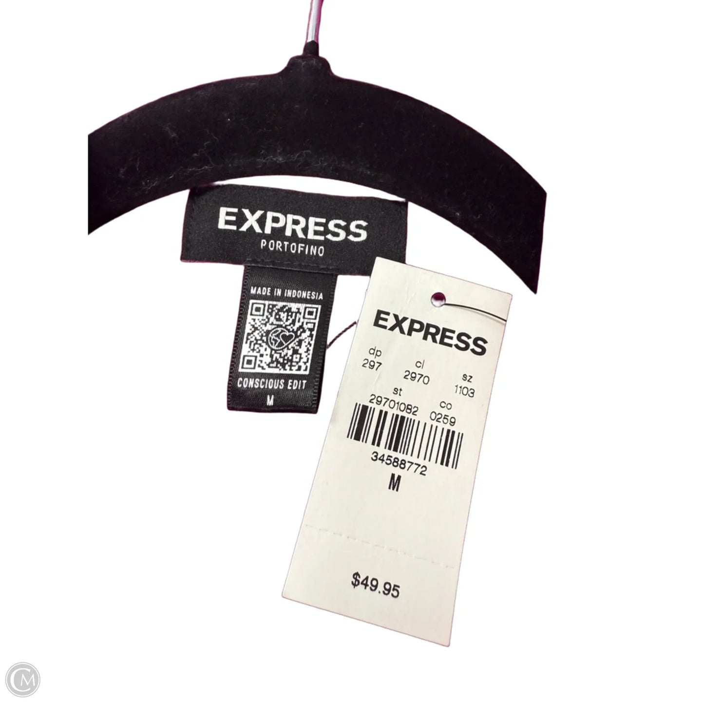 Top Long Sleeve By Express In Pink, Size: M