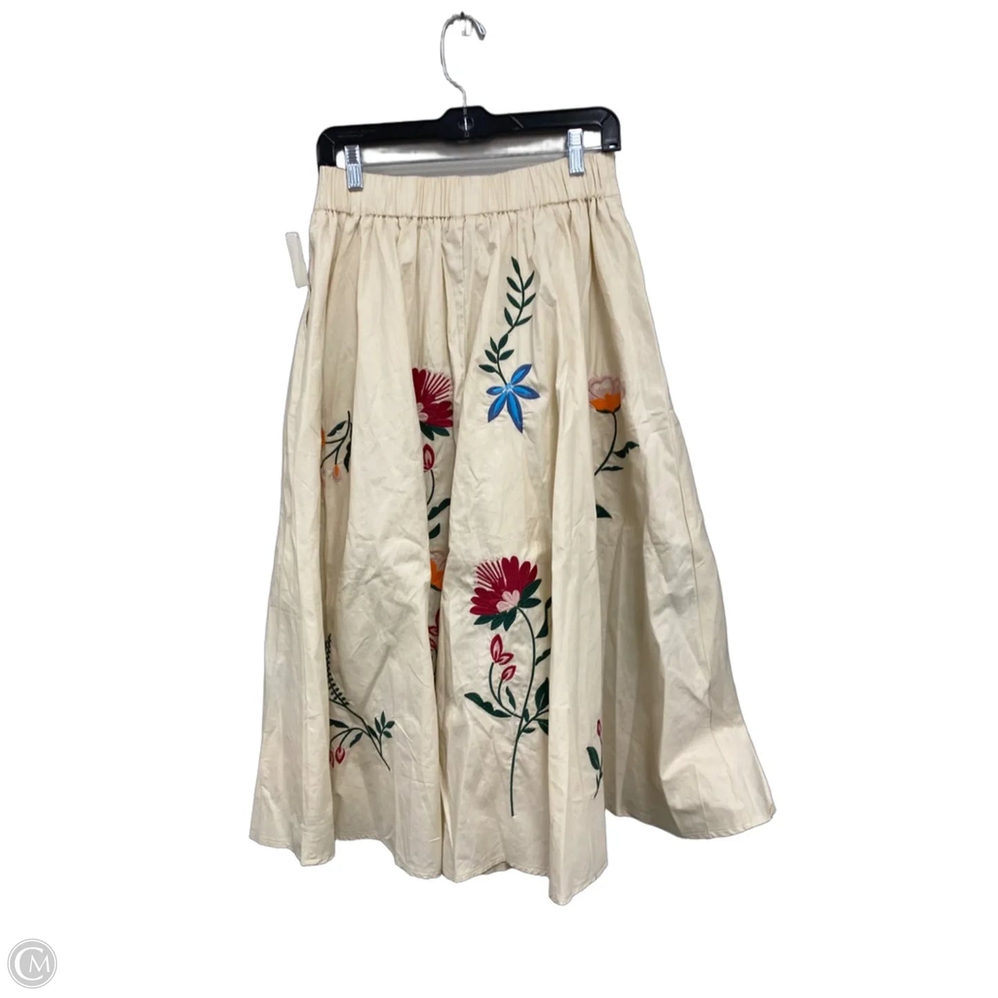 Skirt Midi By Mable In Pink & Tan, Size: M