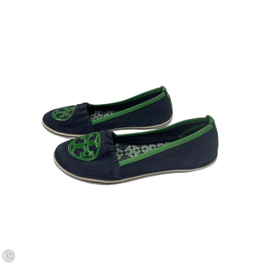 Shoes Designer By Tory Burch In Blue & Green, Size: 9.5