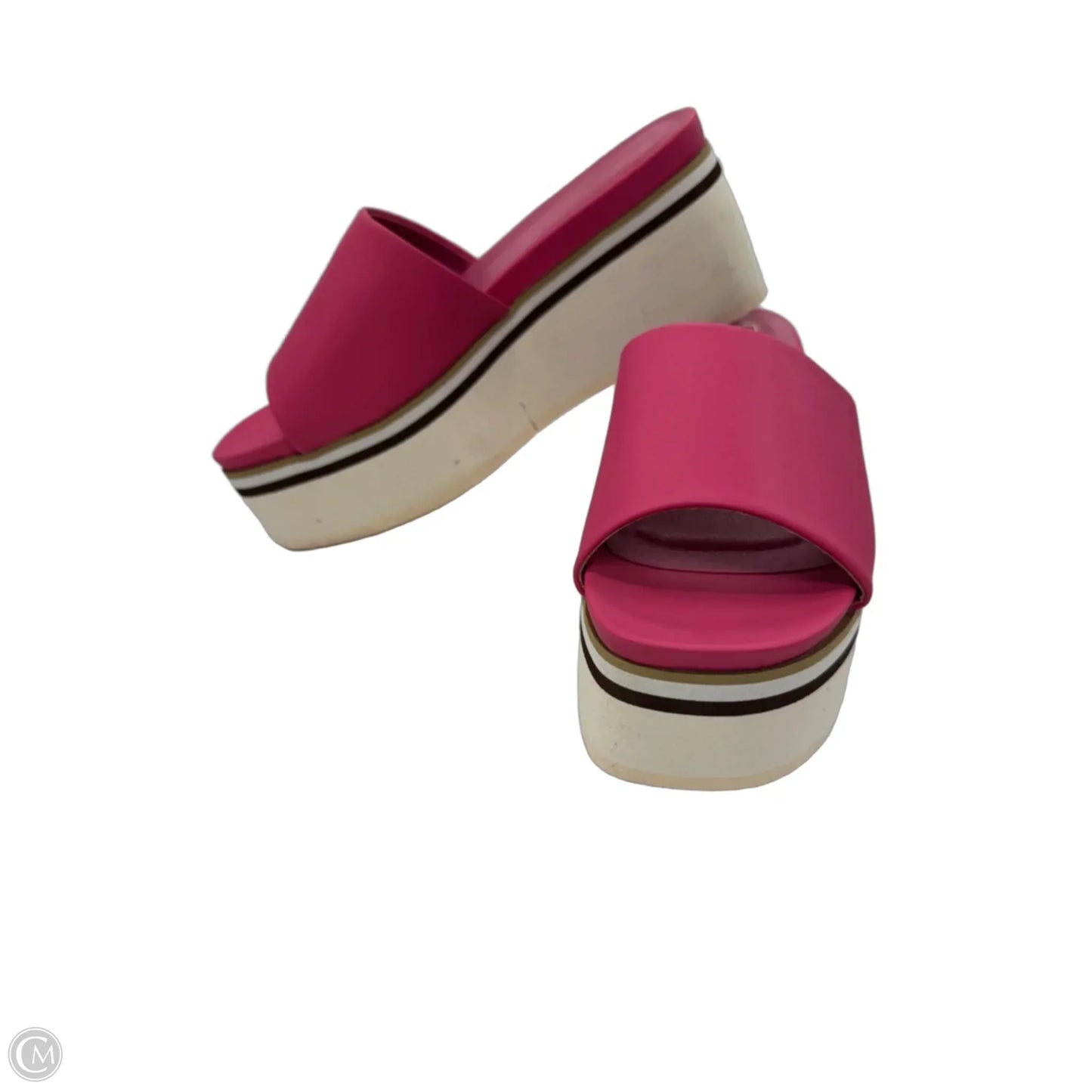 Sandals Heels Platform By Shu Shop In Pink, Size: 7.5