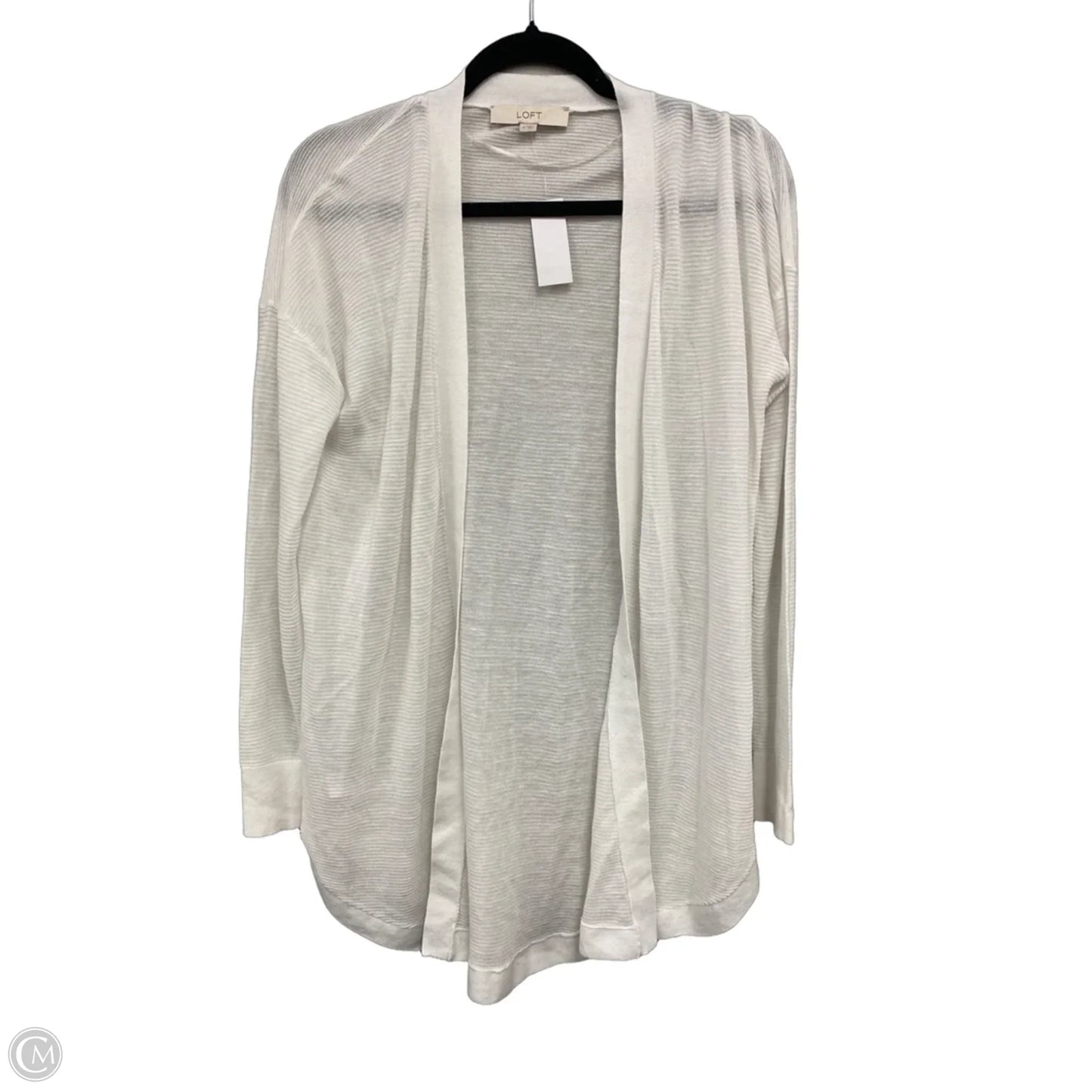 Cardigan By Loft In Cream, Size: M
