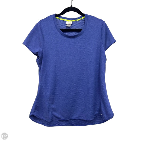 Athletic Top Short Sleeve By Avia In Purple, Size: Xl