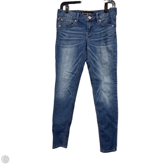 Jeans Skinny By Express In Blue, Size: 4
