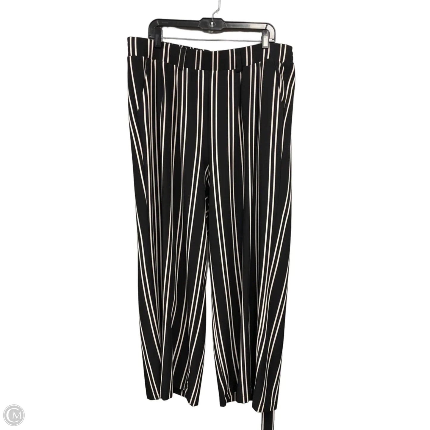 Pants Wide Leg By Torrid In Black & White, Size: 2x