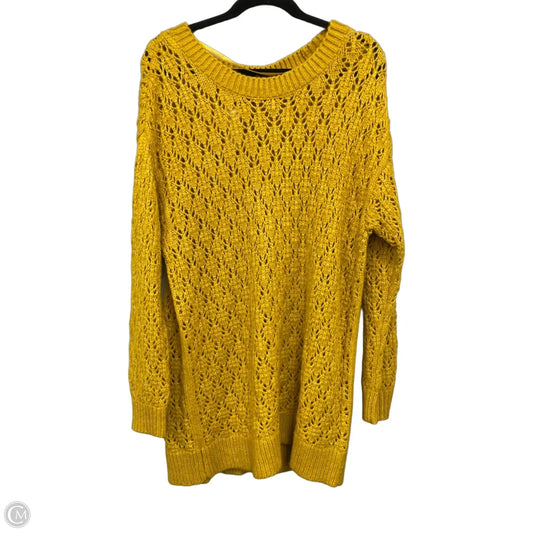 Sweater By Lane Bryant In Gold, Size: 2x