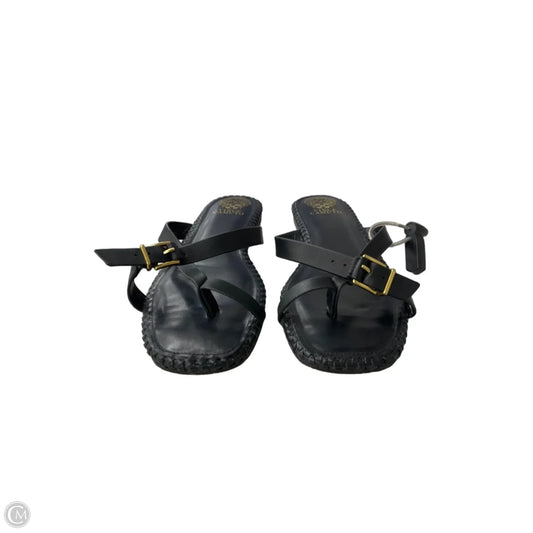 Sandals Flats By Vince Camuto In Black, Size: 10