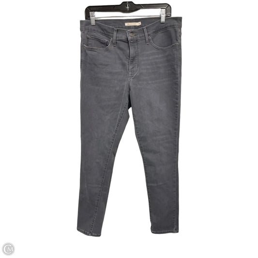 Jeans Skinny By Levis In Grey, Size: 12