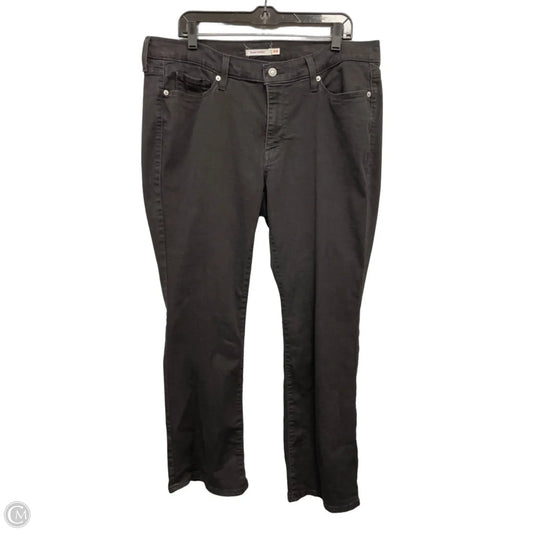 Jeans Boot Cut By Levis In Black, Size: 18