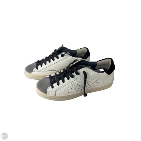 Shoes Sneakers By P448 In Cream & Grey, Size: 6.5