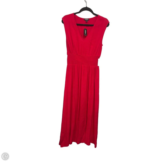 Dress Casual Maxi By Express In Red, Size: S
