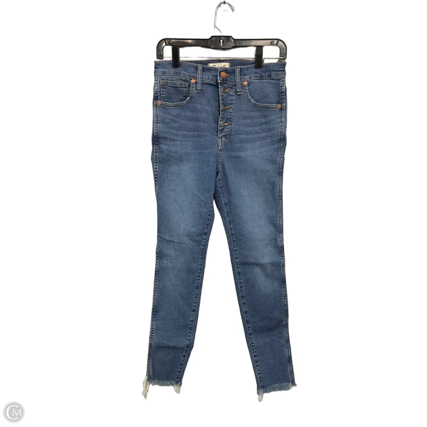 Jeans Skinny By Madewell In Blue, Size: 4