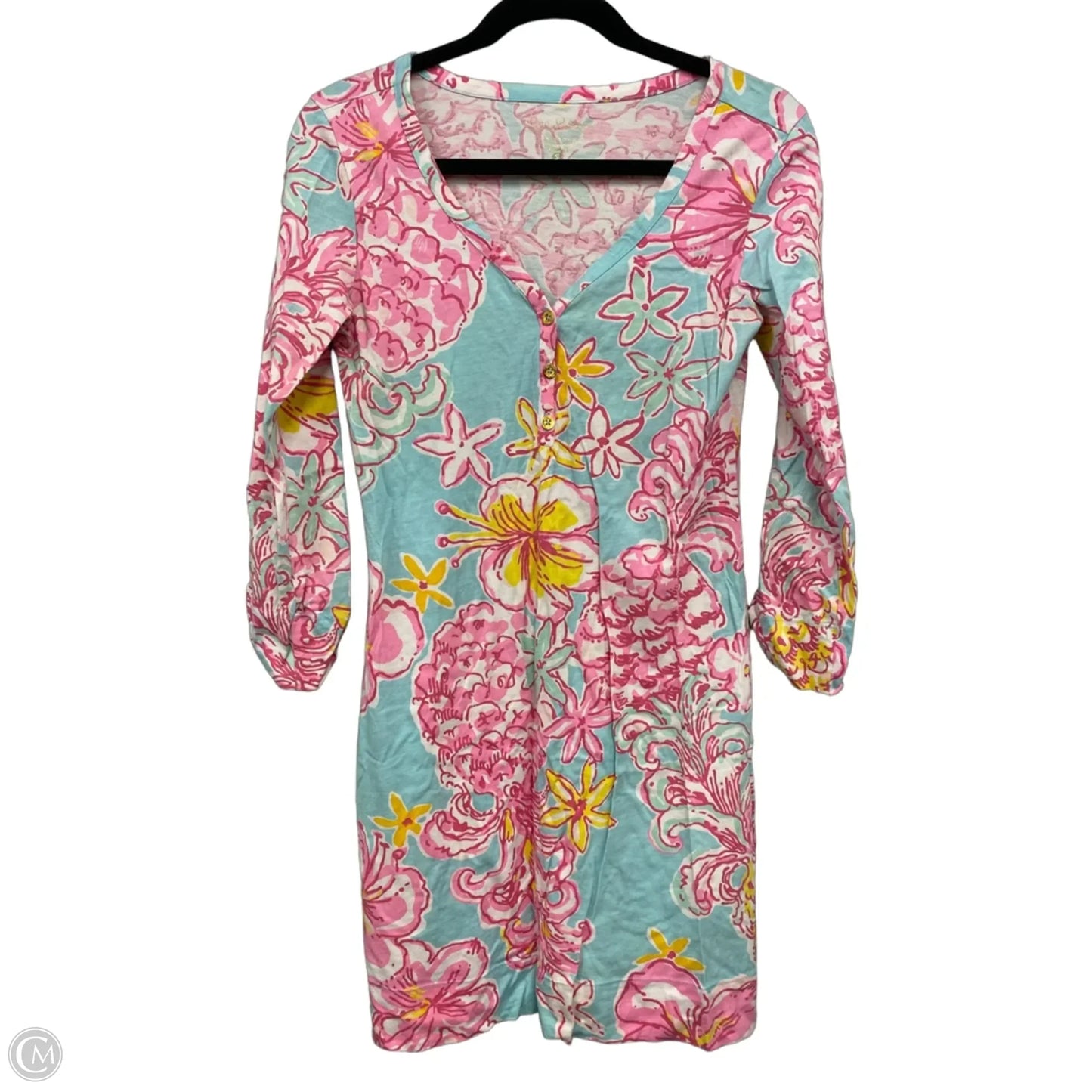 Dress Designer By Lilly Pulitzer In Blue & Pink, Size: S