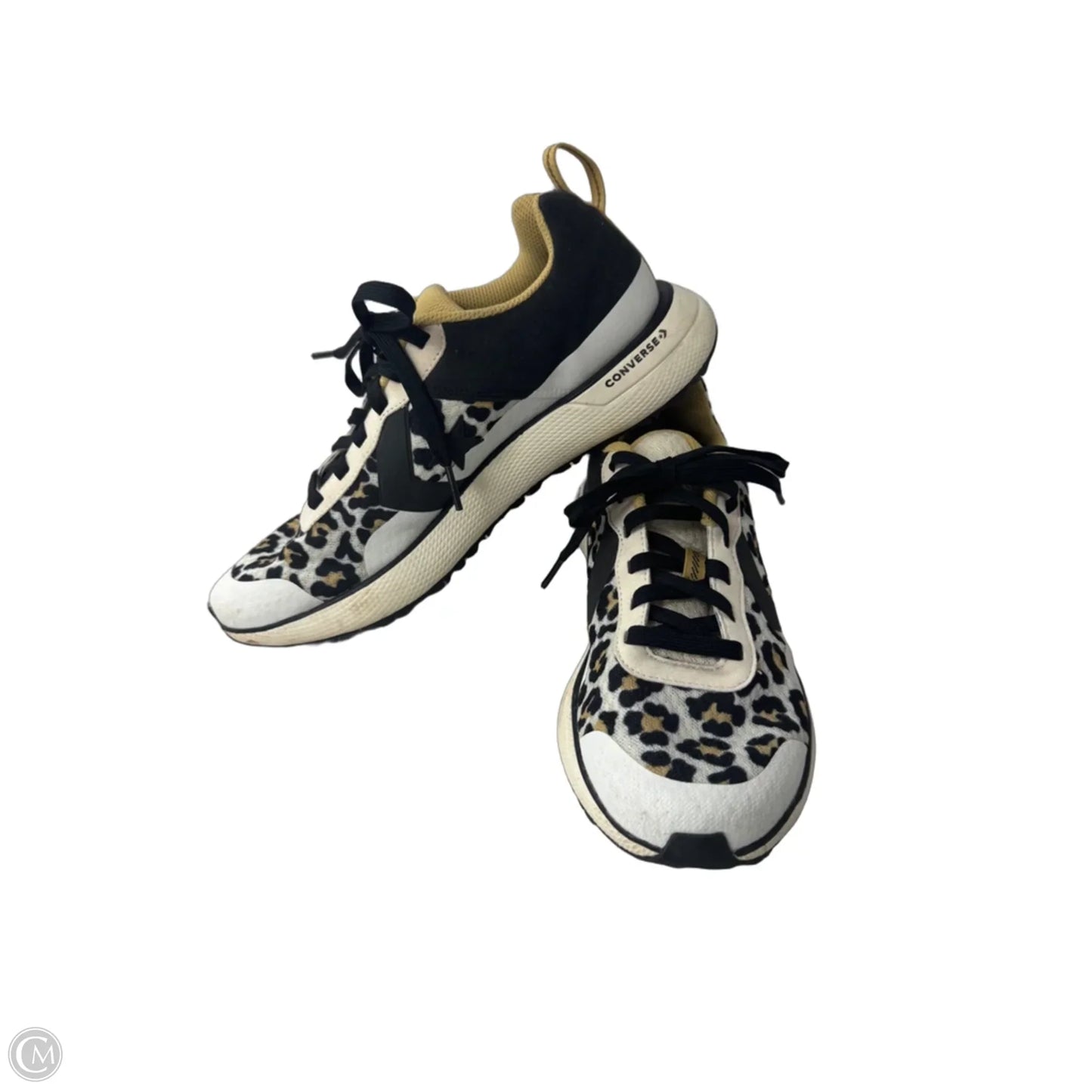 Shoes Athletic By Converse In Black & Tan, Size: 9.5