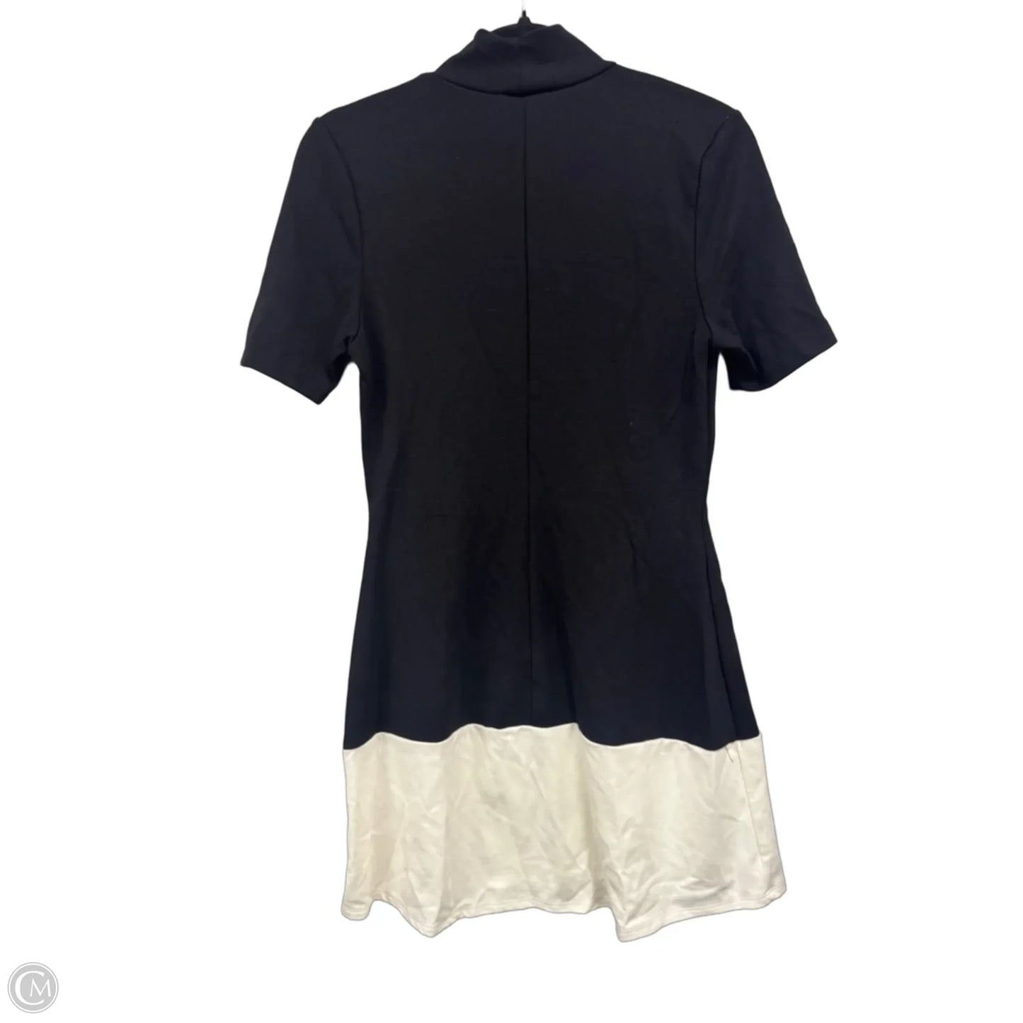 Dress Casual Short By Fashion Nova In Black & Cream, Size: M