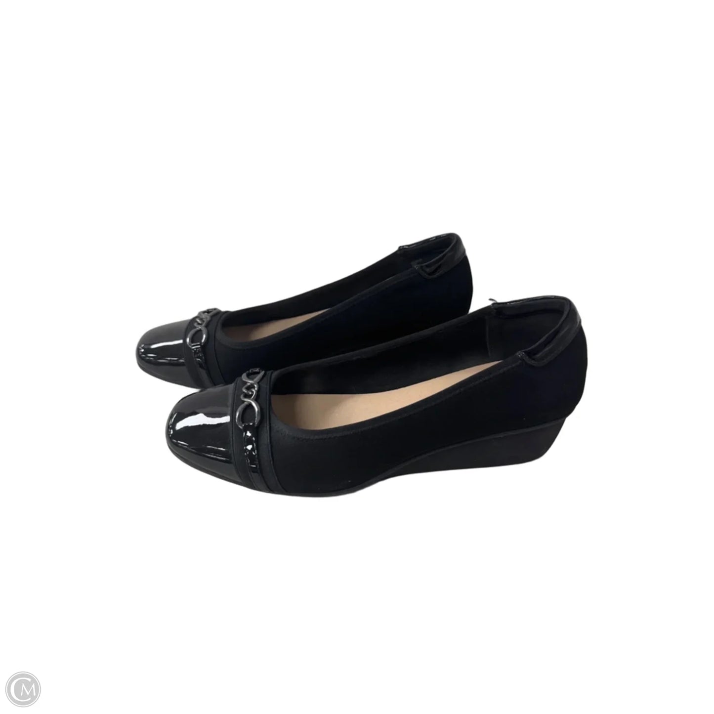 Shoes Heels Wedge By Clothes Mentor In Black, Size: 11