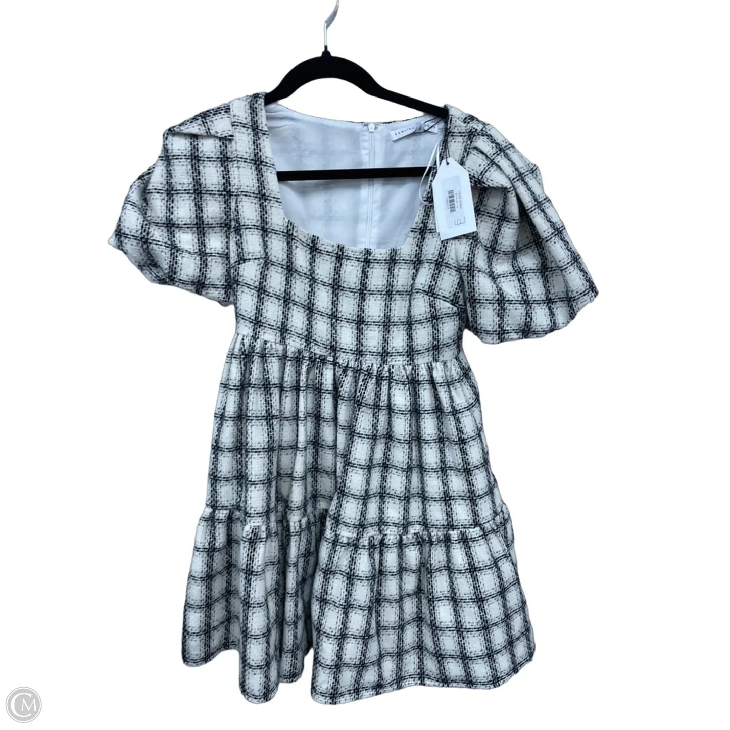 Dress Casual Short By English Factory In Black & Cream, Size: Xs