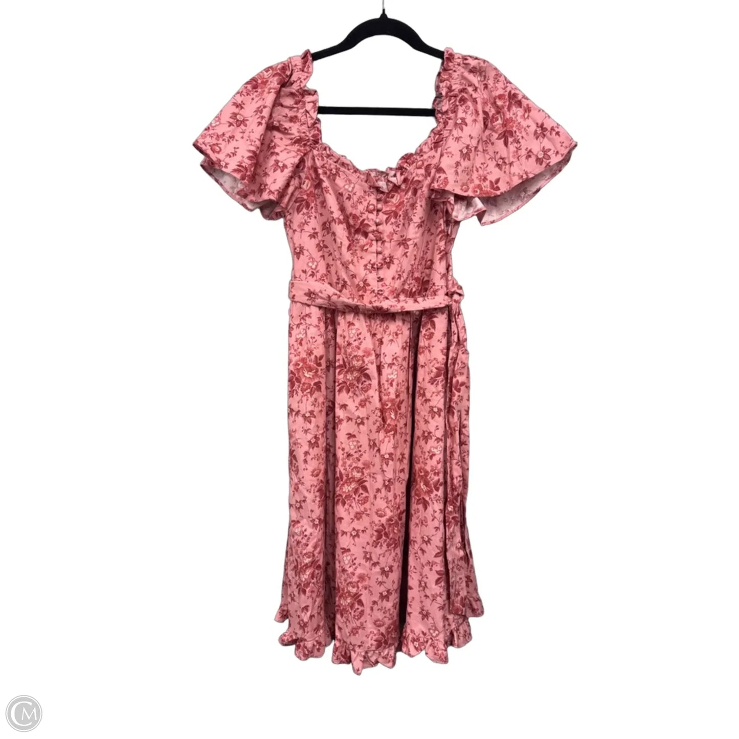 Dress Casual Short By Cmb In Pink & Red, Size: 2