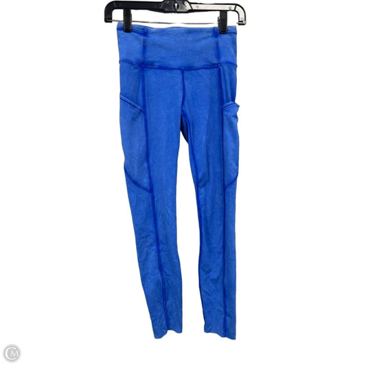 Athletic Leggings By Lululemon In Blue, Size: 4